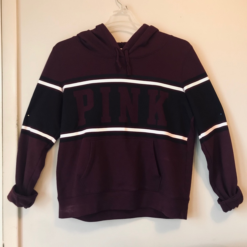 PINK maroon hoodie/sweatshirt!
